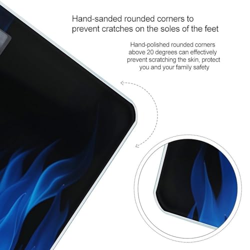 Báscula digital de baño Blue Flame con plataforma amplia miniatura 4
