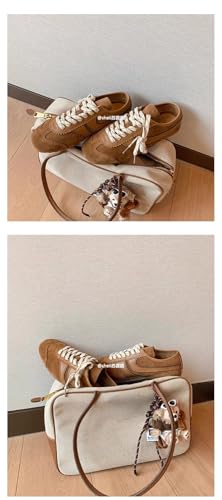 Sneakerina Ballet Sneaker Shoes Leather For Women Girls Flats Cute Casual Lightweight Running Soft - Y2K Retro Non Slip Tennis & Racquet Sport Preppy Elegant Athleisure Trendy Comfortable Walking2