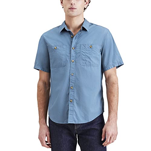 Chemise utilitaire Dockers regular fit haut de gamme en toile de coton durable pour homme