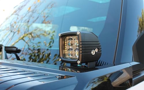 Kit de montaje Hood Mount con luz LED Ámbar para Hummer EV miniatura 5