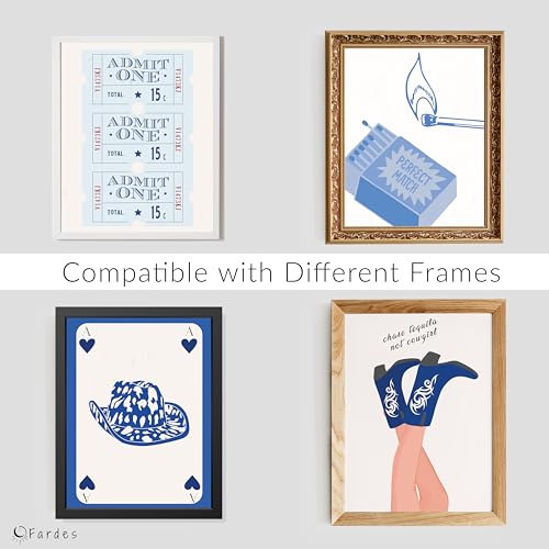 Image of Coastal Cowgirl Room Decor Aesthetic, Coastal Granddaughter Decor, Beachy Western Room Decor Aesthetic, Beach Wall Art Prints, Blue Preppy Decor for Teen Girls Bedroom Decor, Coastal Cowgirl Decor