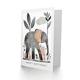 Zoom IMG-1 artery8 birthday card elephant safari