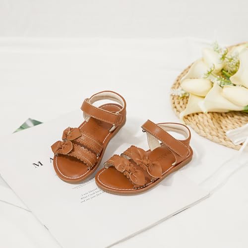 Image of PHIRAMIN Toddler Flower Girl Sandals - Girl Dress Shoes Toddler Little Kid Wedding Party