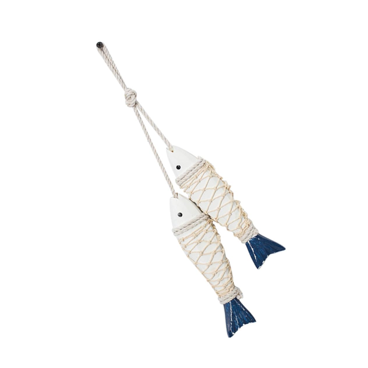 Decoración de peces colgantes de madera ideal para bodas en la playa y salones