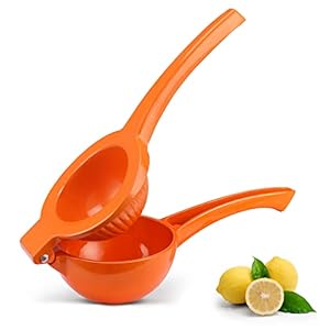 Citrus Squeezer- Kitexpert, Manual Lemon Lime Squeezer, Hand Juicer Citrus Press for Max Extraction, Ergonomic Handled Fruit Juicer for Effortless Use