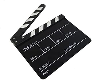 SECFOU Mini Claquete De Filme Claquete De Filme Profissional Claquete De Filme Claquete De Filme Claquete De Ardósia Allegro Fazer Uma Partição De Decisão Quadro- Preto À Moda