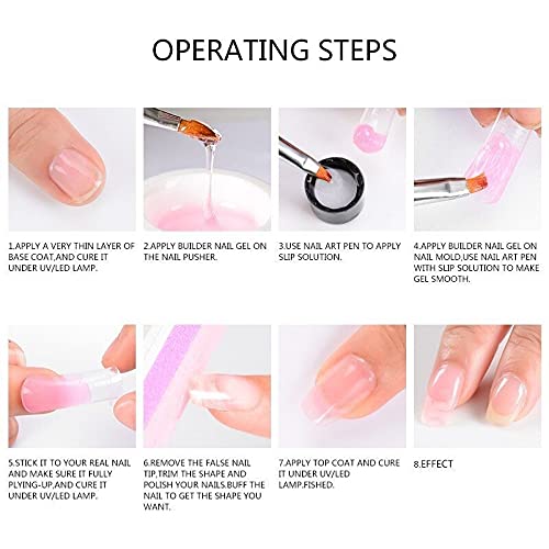 SAVNI 15ml Fast building nail gel builder pink 2