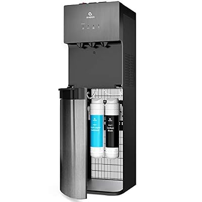 Avalon A5BLK Self Cleaning Bottleless Water Cooler Dispenser, UL, NSF certified Filters, Black Stainless Steel, full size