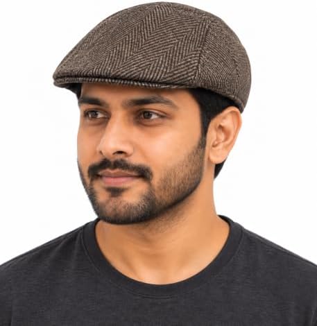 Fashion Straw Fedora/Trilby Summer Hat for Men, Golf Brown, One Size