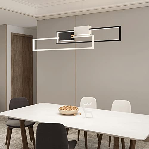 Suspension géométrique LED pour salle à manger et repas conviviaux