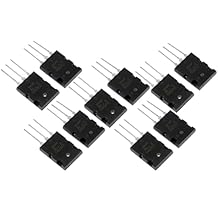 5-Pair Audio Power Amplifier Transistor, High Power Silicon Transistor 2SA1943 A1943 +Match with 2SC5200 C5200, PNP NPN Amplifier Transistor Assorted