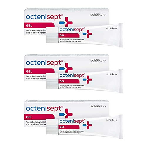 3x 20 ml Schülke Octenisept Gel Wundgel Heilsalbe Verbrennungen Sonnenbrand Gel Schutz Tube