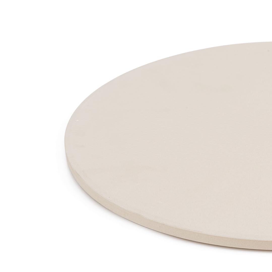 Pietra Refrattaria per Pizza - Diametro 33 cm, Resistente ad Alte Temperature, Ideale for Forno di Casa, Pane e Pizze Artigianali