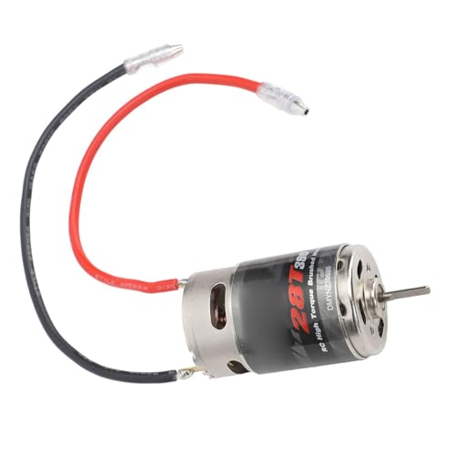 Alomejor 390 RC-Motor Edelstahl Geb¨¹rstet Ger?uscharm Schwarz f¨¹r 1/16 RC-Auto - Low Noise Brushed Motor