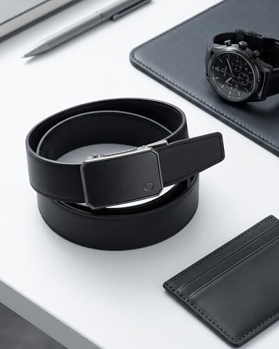 Image of CHAOREN Ratchet Belt Men - 35mm Mens Belt Leather for Casual Jeans - Versatile Fit, Customizable Style