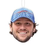 Josh Allen Hanging Air Freshener Christmas Ornament Celebrity Football Fan Gift Car Decor Vanilla Scented