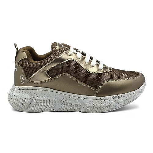 Image of SOLETHREADS Glam Casual Sneaker Lightweight Cushioned Lace-up Shoes for Women