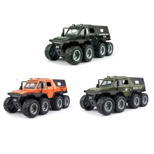 Image of Die-cast Alloy Motorbikes for Kids 1:14 Scale Alloy Model Bikes Pull Back Toys Suitable for 3+ Years Boys and Girls Multicolor (Pack of 1)【Colors as Per Stock】 (8X8 Army Truck)