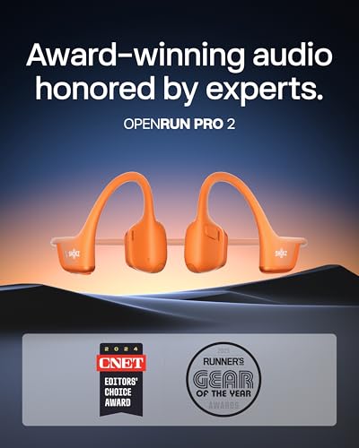 Image of SHOKZ New OpenRun Pro 2 - Open-Ear, Bone Conduction Sport Headphones - with Headband - Sweat Resistant, Workout Headphones - Secure, Wireless, Comfortable Fit-Deep Bass and Smart Mic App