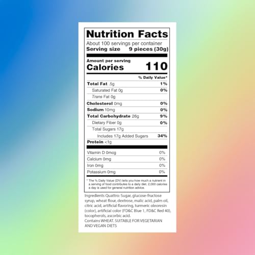 Sour Power SNAX Premium Mini Candy Belts, Sour Power Quattro, 6.6 lb