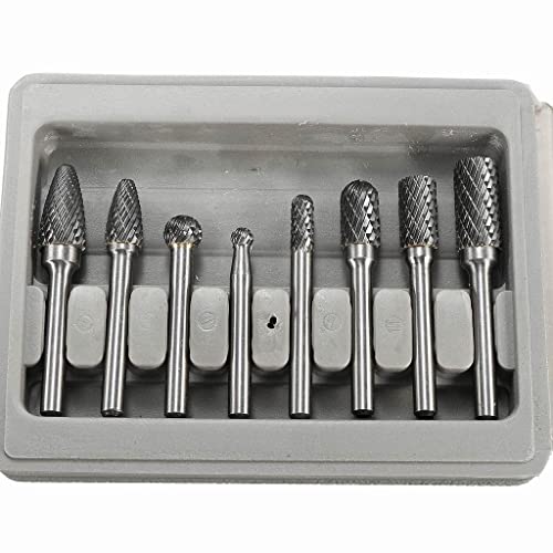 Juego de 8 fresas de carburo 1/4'' miniatura 7