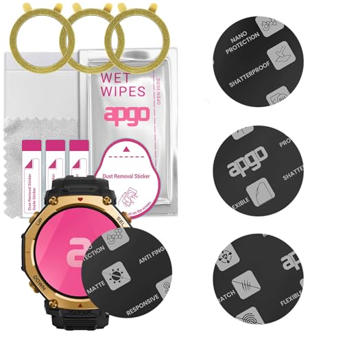 3x apgo MATTE Hybrydowe MATOWE szkło ochronne do Amazfit T-Rex 3 Pro 48mm, elastyczne szkło nano, doskonała alternatywa dla szkła hartowanego, odporne na zarysowania, pełny klej