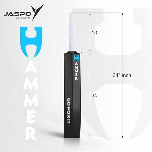 Image of Jaspo Hammer PU Filled Heavy Duty Plastic Full Size (34x4.5) Cricket Bat for All Ages (Hammer Bat)