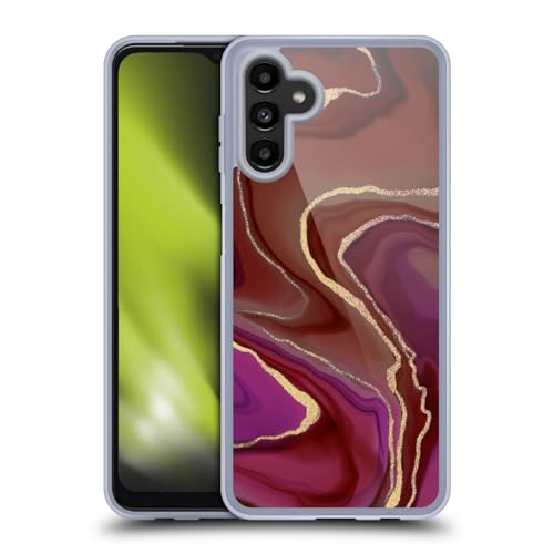 Funda de gel para Samsung Galaxy A13 5G con diseño Rose Ombre Mármol de LebensArt