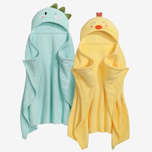 WODHOY Toddler Towels with Hood for 0-5 Years,...