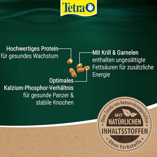 Tetra ReptoMin Energy Schildkröten-Futter - ausgewogenes, nährstoffreiches Premiumfutter mit Krill & Garnelen, 250 ml Dose
