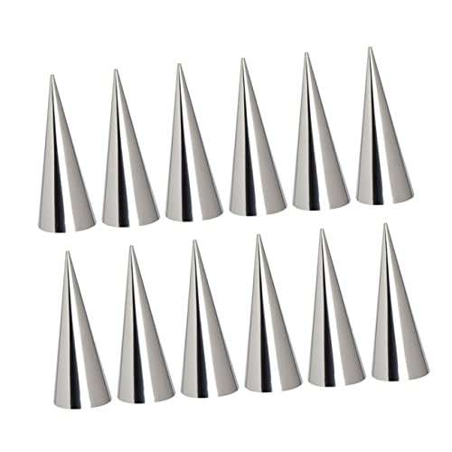 Cabilock 10piezas Moldes Inoxidable Para Hacer Croissants Cuernos Hojaldre Fácil Lavar Gran