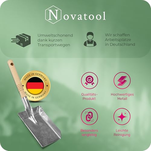 Kohleschaufel Kohlelöffel Ascheschaufel Schaufel Kamin Ofenschaufel (1, Kohleschaufel verzinkt)