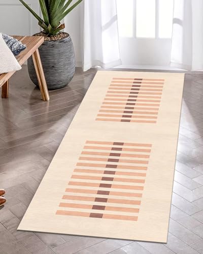 Tapis de porte orange grand format pour l'entrée et les couloirs de la maison