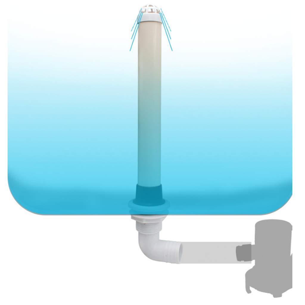 jojomis Marine Screw in Overflow Drain Tube Fits All 1-1/2