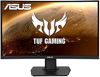 ASUS TUF Gaming VG24VQE Curved Gaming Monitor â 23.6 Inch Full HD (1920 x 1080), 165Hz, Extreme Low Motion Blur , FreeSync Premium, 1ms (MPRT), Shadow Boost