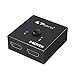 Produktbild Portta HDMI Switch Splitter 4k 2 Ports HDMI Umschalter Verteiler Bidirektional HDCP 2.2 Ultra HD 4K Full HD 4K@60hz 1080p 1 In 2 Out / 2 Eingänge 1 Ausgang für HDTV, Blu-ray, DVD, Playstation, Xbox