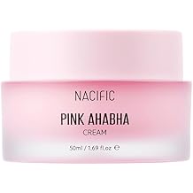 NACIFIC Pink AHA BHA Cream 50 ml | Peeling Etkili Aydınlatıcı Nemlendirici | G&ouml;zenek ve Doku Dengeleyici