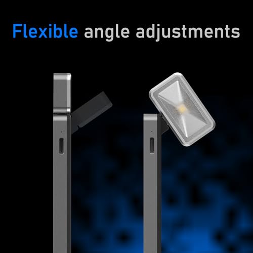 Image of LED Rechargeable Clip-On Book Light for Reading in Bed at Night, Eye-Protection Small Bookmark Lamp with 3 Colors & 5 Brightness,80 Hrs Runtime, Reading Light for Book Lovers, Kids. (Grey)