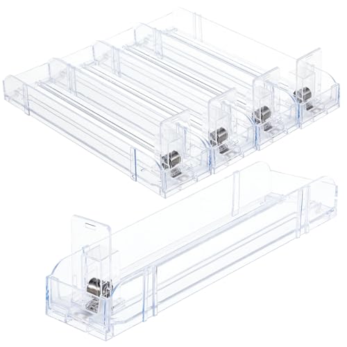 UKCOCO 4pièces Présentoir à Cigarettes Automatique Transparent avec Poussoir Pratique pour Magasin