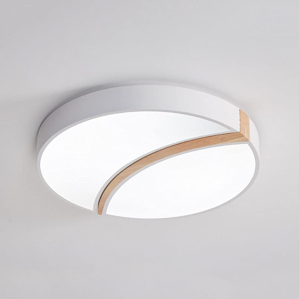 Round LED Ceiling Light Creative Design Three-Tone Light Ceiling Lamp Recessed Installation Ceiling Lighting Accessories for Bedroom, Balcony, Living Room and Kitchen