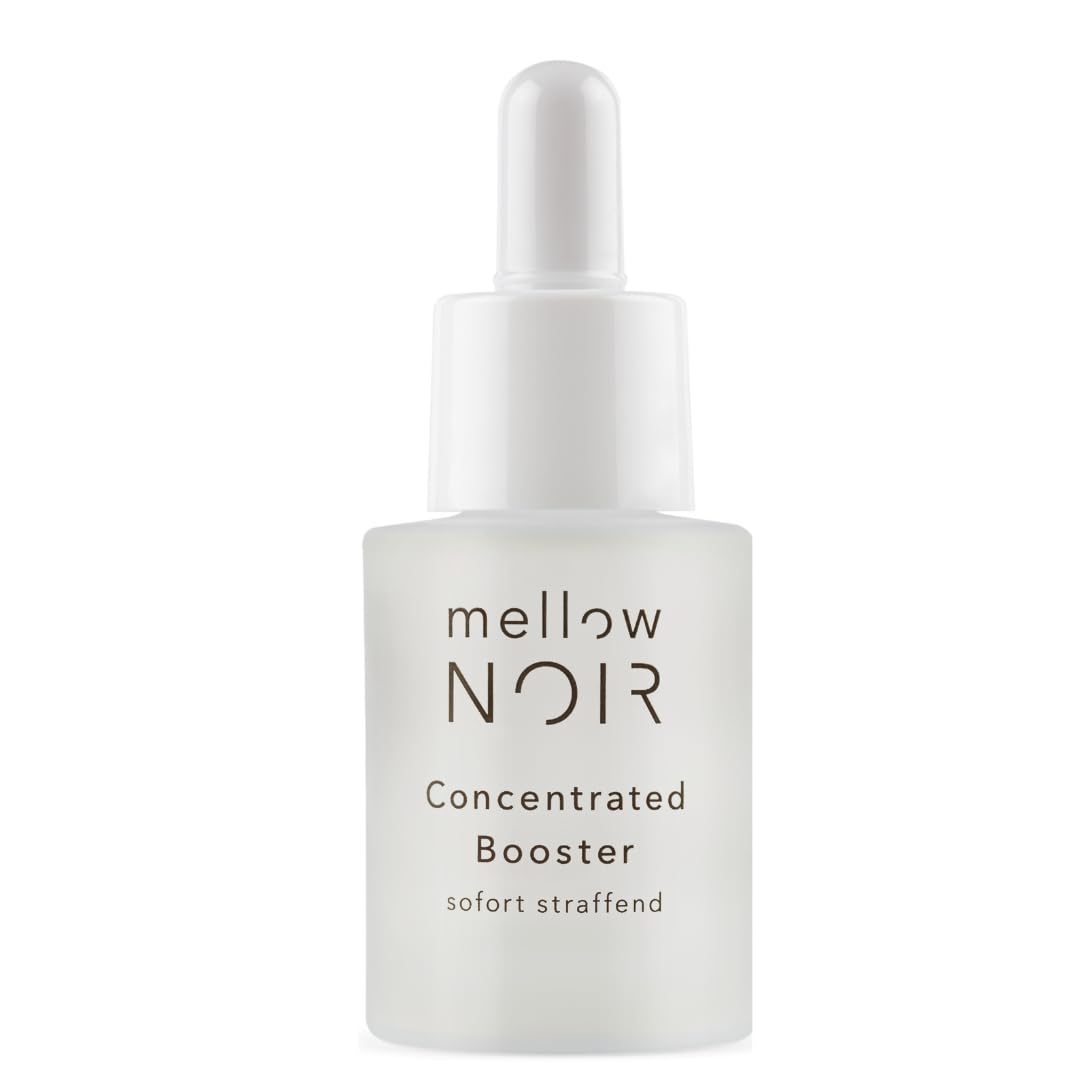 mellow NOIR Concentrated Booster 15ml | EFFETTO RASSODANTE IMMEDIATO | Siero viso all'acido ialuronico | Siero contorno occhi | Trattamento occhi e viso | Vegano | Cosmesi naturale certificata