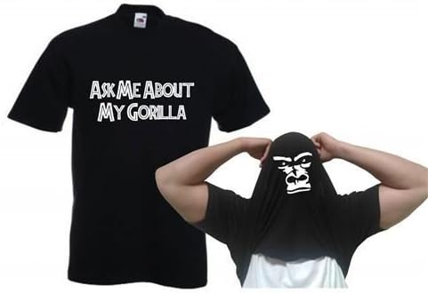Reality GlitchMen's Ask Me About My Gorilla Flip T-Shirt