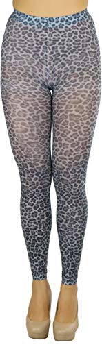 Image of ToBeInStyle Women's Footless Opaque Animal Zebra Tiger Tights Hosiery