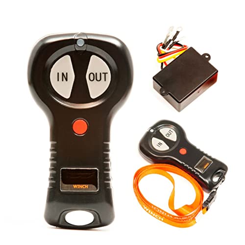 Winche eléctrico DOLUNTO 12V 4500lb resistente ATV remolque miniatura 2