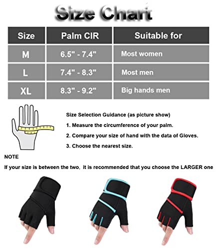 Sujayu Workout Gloves For Men Women, Weight Lifting Gloves For Men Gym Gloves For Men, Exercise Gloves Training Gloves Wrist Wraps For Weightlifting Men (Black, Medium) #TOP6