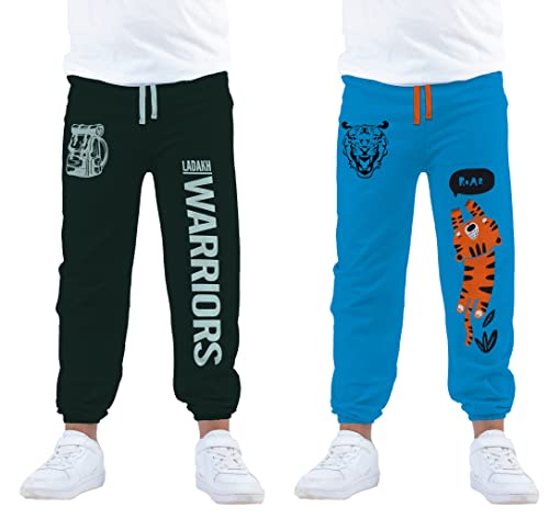 Image of KYDA KIDS Boy's Cotton Regular Fit Track Pant - Multicolor