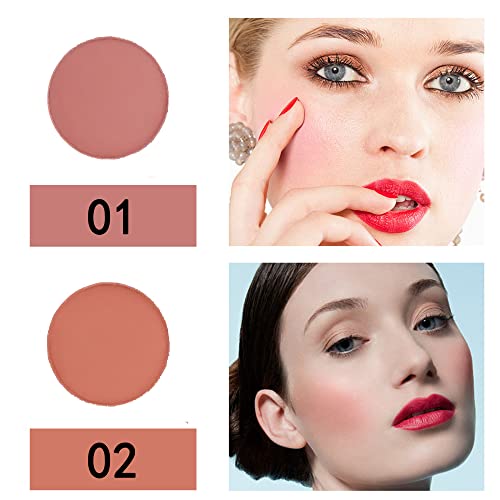 Wismee 8 Colors Blush Palette Matte Blusher Compact Powder Cheek Cosmetics Makeup Palette Professional Face Sheer Matte Mineral Blush Natural Make Up Blushing Facial Beauty Cosmetic Makeup Blush #TOP5