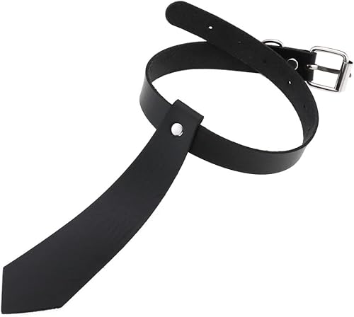 Miniatura 3 de FM FM42 Multicolor PU cuero simulado 6.7 in longitud collar de corbata collar gargantilla