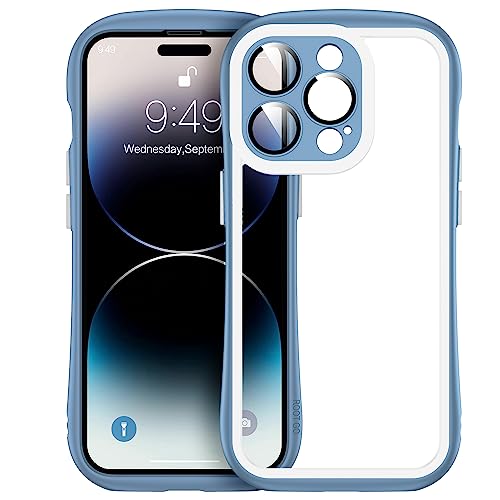 Amazon.co.jp: HUOYUO iPhone 14 Pro に対応 ケース ブルー 【一