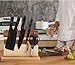 Resafy Large Magnetic Knife Holder,Acacia Wooden Magnetic Knife Block 12 X 10 Inches,Rack Magnetic Universal Stands with Strong Enhanced Magnets Strip Kitchen Storage Cutlery Organizer Without Knifves